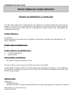 PV CONSEIL MUNICIPAL DU 27 JUIN 2025